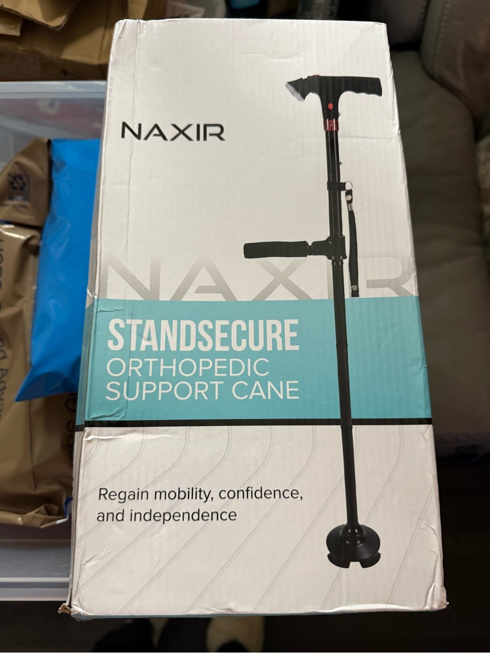 StandSecure Orthopedic Support Cane – Black